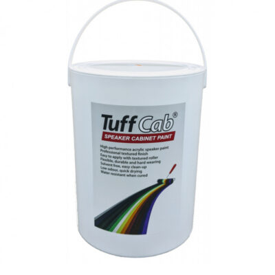 Tuff Cab Speaker Cabinet Paint - Gloss White 5 Kg, speakerverf, luidsprekerverf, cabinet paint