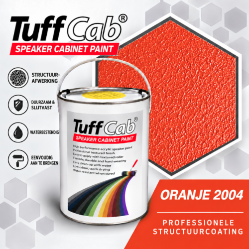 Tuffcab Speakerpaint luidsprekerverf Oranje 2004
