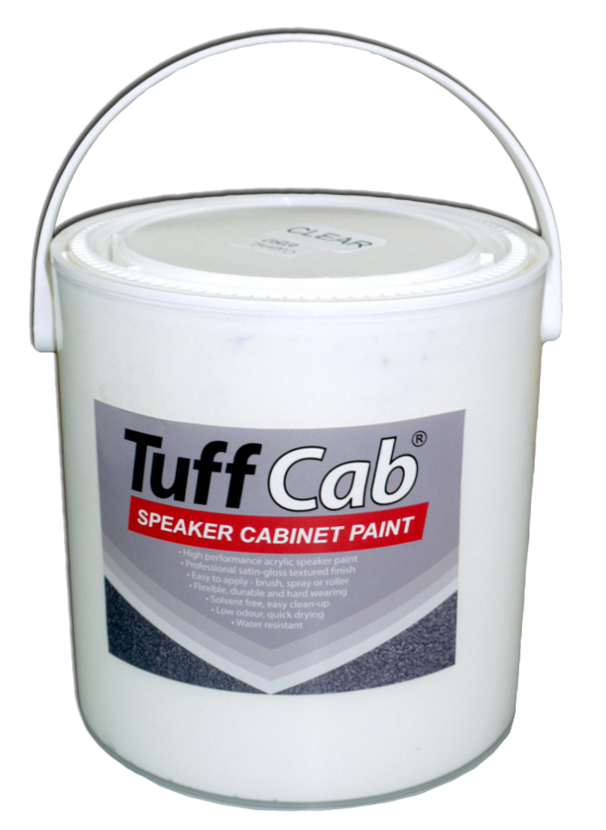 Tuff Cab Speaker Cabinet Paint - Gloss White 5 Kg, speakerverf, luidsprekerverf, cabinet paint